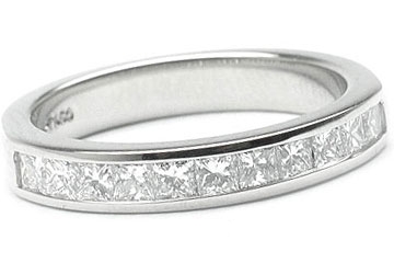 Princess Cut Channel Set Band Online Sales, UP TO 60% OFF | www 