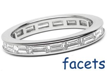 sideways baguette eternity band