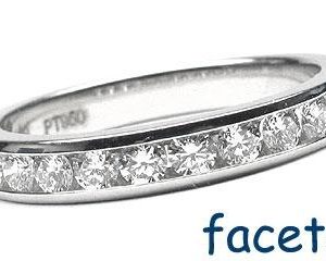 Platinum Channel-Set Wedding Band, 11 Round Brilliant Diamonds, 0.50ct. tw.