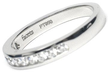 Platinum Channel-Set Wedding Band, 11 Round Brilliant Diamonds, 0.33ct. tw.