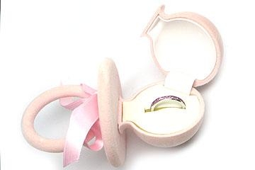 Platinum Channel-Set Maternity Ring, 30 Princess Cut Pink Sapphires, 1.90ct. tw.