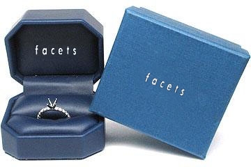 FACETS Engagement Ring Setting Platinum 26 Round Brilliant Diamonds, 0.93ct. tw.  Diamond Mounting