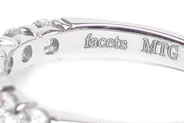 FACETS Engagement Ring Setting Platinum 6 Round Brilliant Diamonds, 0.60ct. tw.  Diamond Mounting