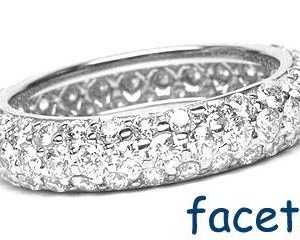 Platinum Micro-Pave Set Eternity Band, 90 Round Brilliant Diamonds, 2.31ct. tw.