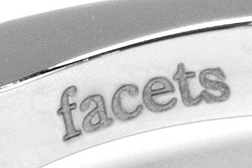FACETS Engagement Ring Setting Platinum 6 Baguette Cut Diamond 0.70ct Mounting