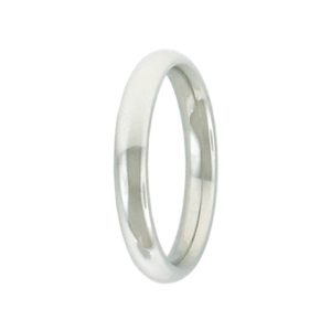 3mm Rounded Platinum