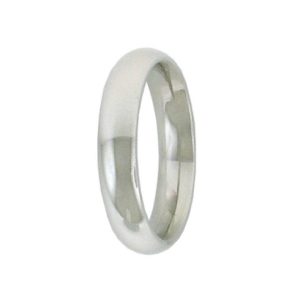 4mm Rounded Platinum