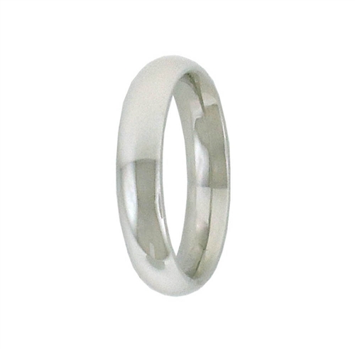 4mm Rounded Platinum
