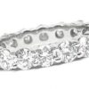Platinum Shared-Prong Eternity Band, 19 Round Brilliant Diamonds, 3.10ct. tw.